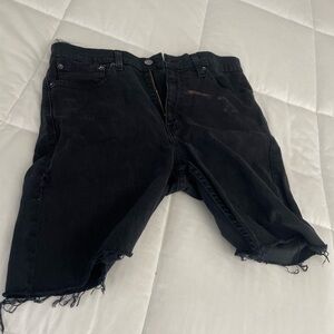 Levi's Men's Classic Black Denim Shorts